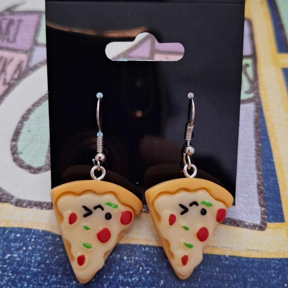 Pizza Earrings